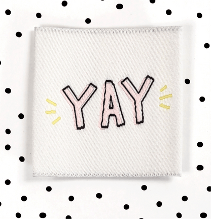 Weblabel *YAY* 3,5x3,5 cm - Paul &amp; Clara