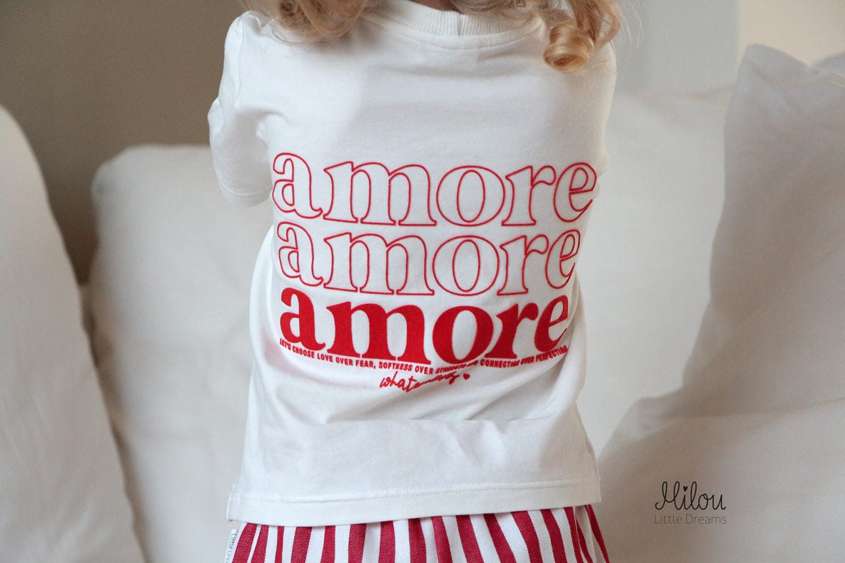 *whatevaloves EDITION* XXL Flock - Patch - amore - rot *iron - on* - Paul &amp; Clara