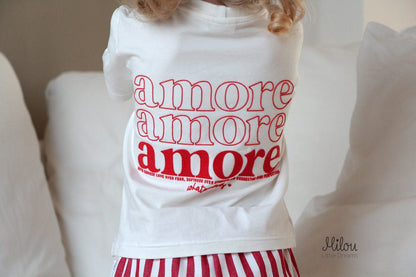 *whatevaloves EDITION* XXL Flock - Patch - amore - rot *iron - on* - Paul &amp; Clara