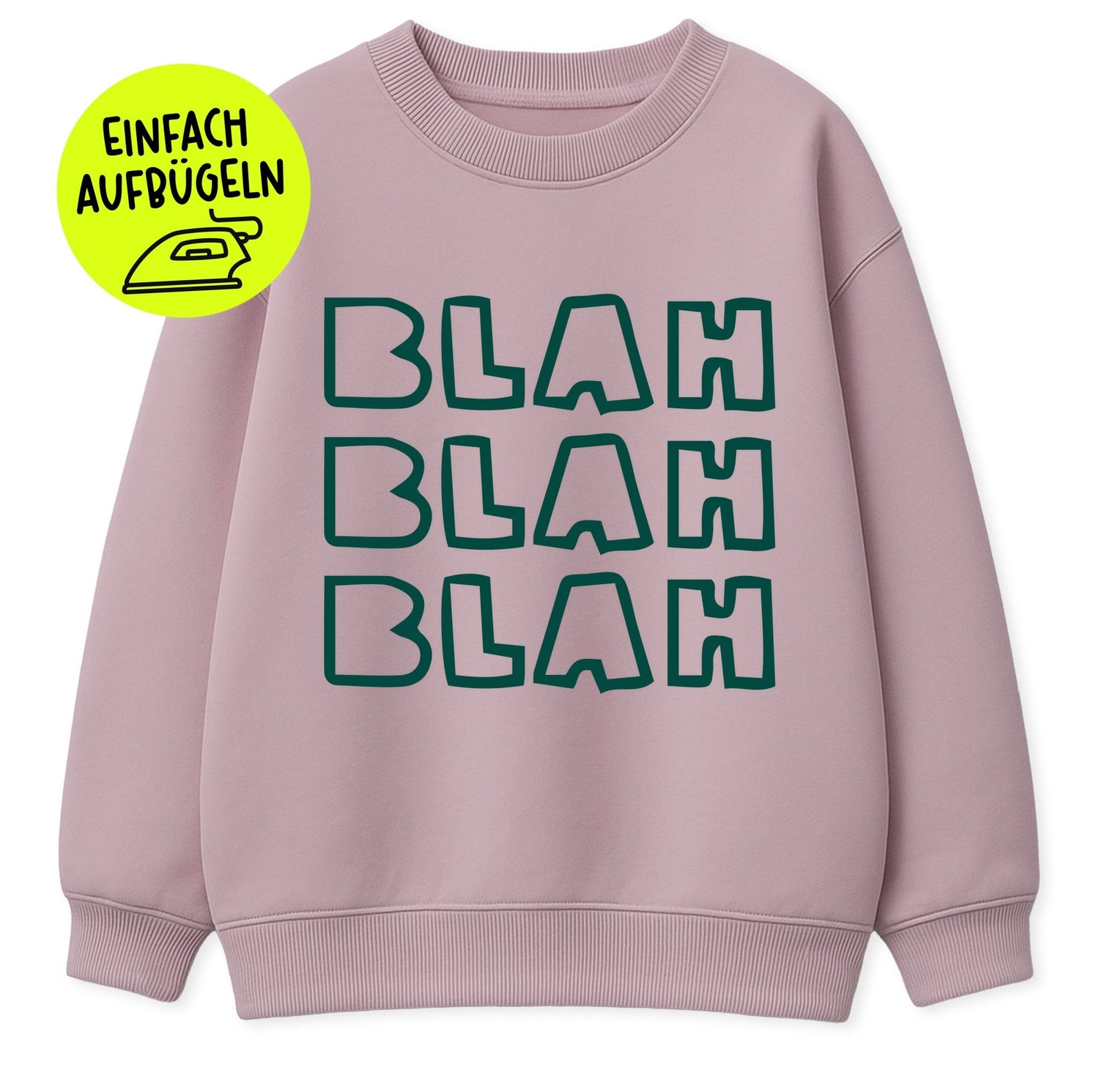 XL Flock - Patch - BLAH BLAH BLAH *iron - on* - Paul &amp; Clara