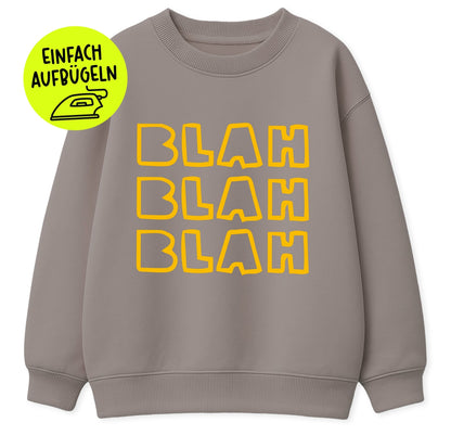 XL Flock - Patch - BLAH BLAH BLAH *iron - on* - Paul &amp; Clara