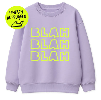 XL Flock - Patch - BLAH BLAH BLAH *iron - on* - Paul &amp; Clara