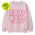XL Flock-Patch - good mood *iron-on* - Paul & Clara
