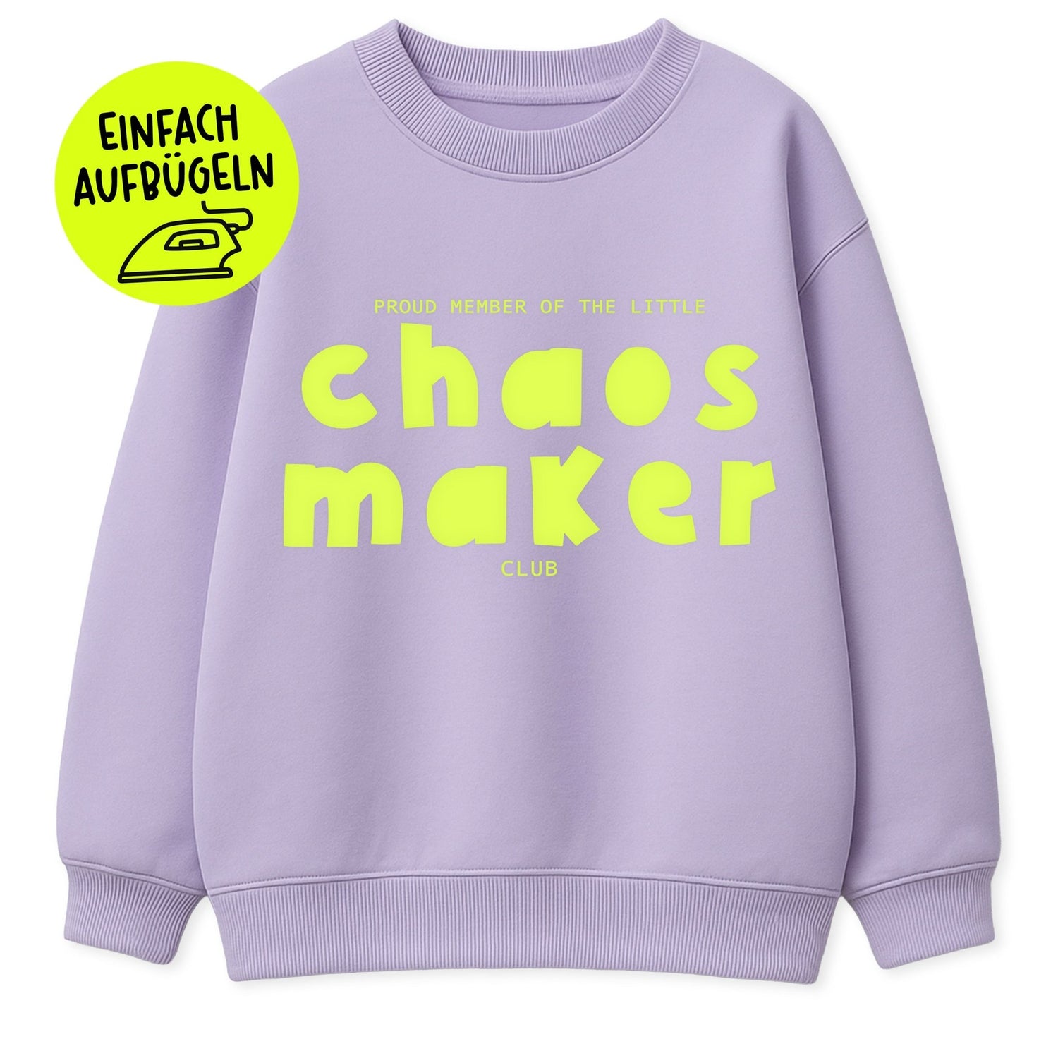 XL Flock - Patch - Little Chaos maker club *iron - on* - Paul &amp; Clara