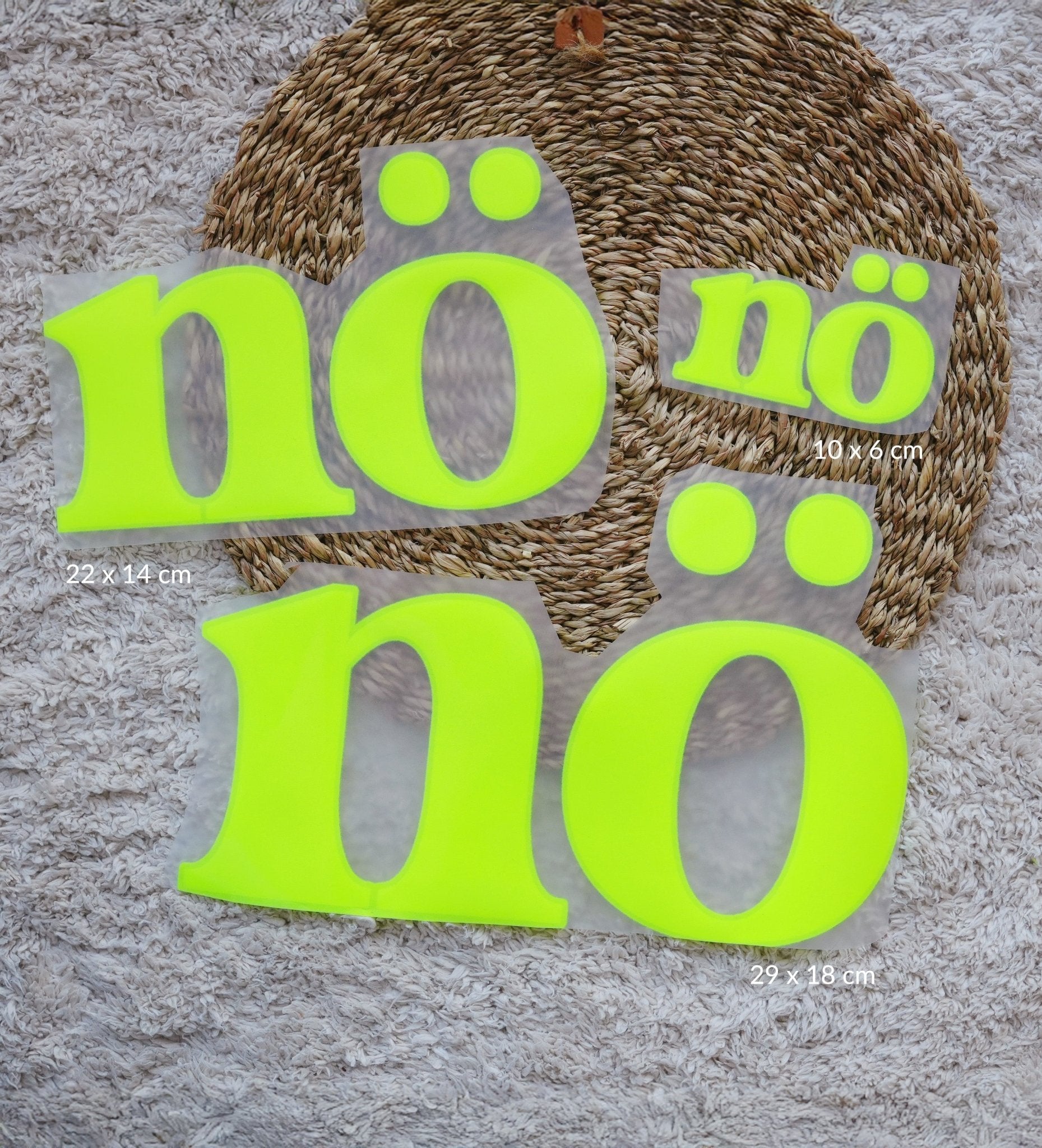 XL Flock - Patch - nö *iron - on* - Paul &amp; Clara