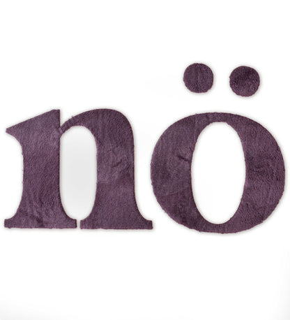 XL Teddy - Patch - nö - MAUVE *iron - on* - Paul &amp; Clara