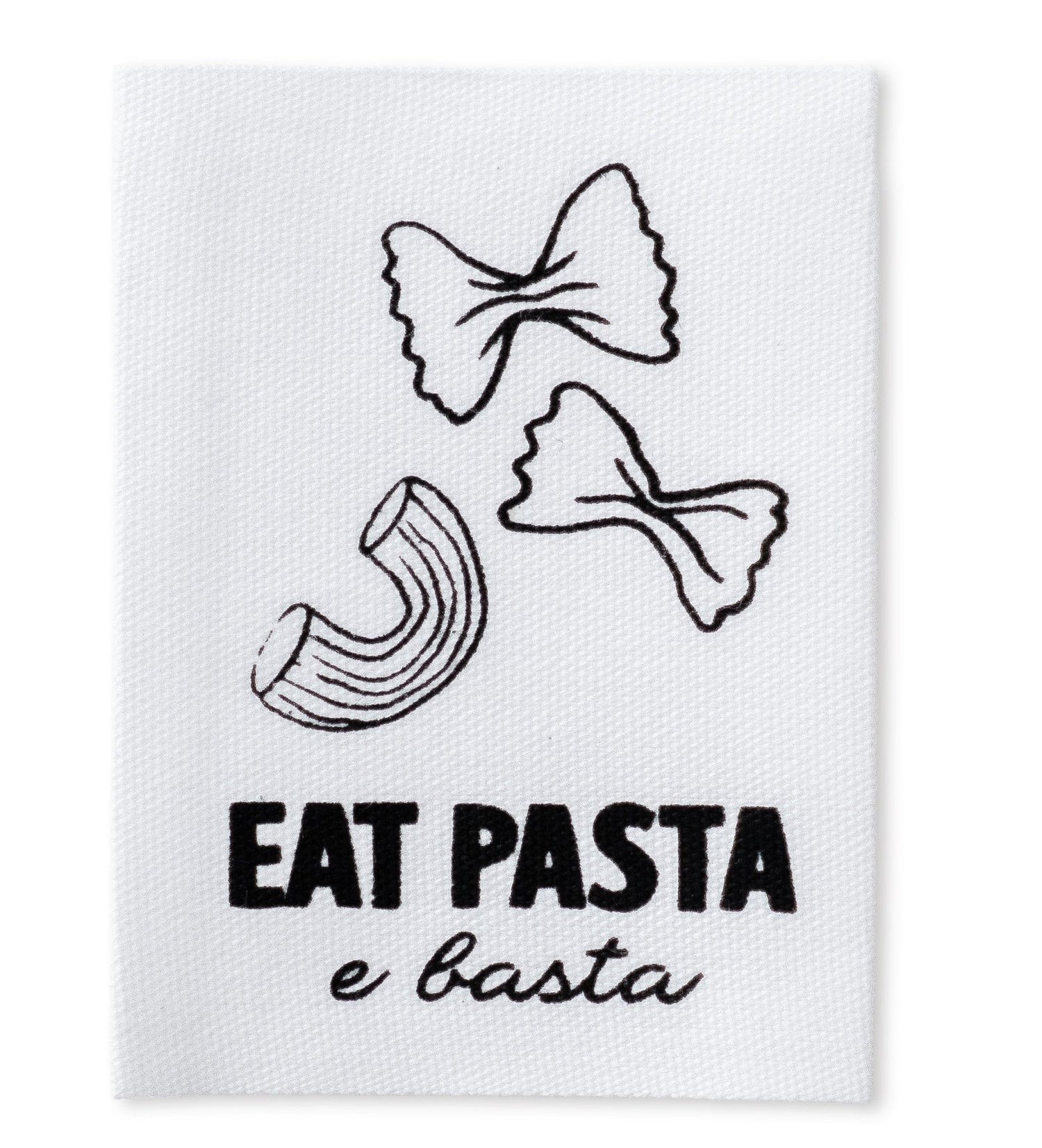 XXL-Baumwolllabel - eat pasta e basta - Paul &amp; Clara