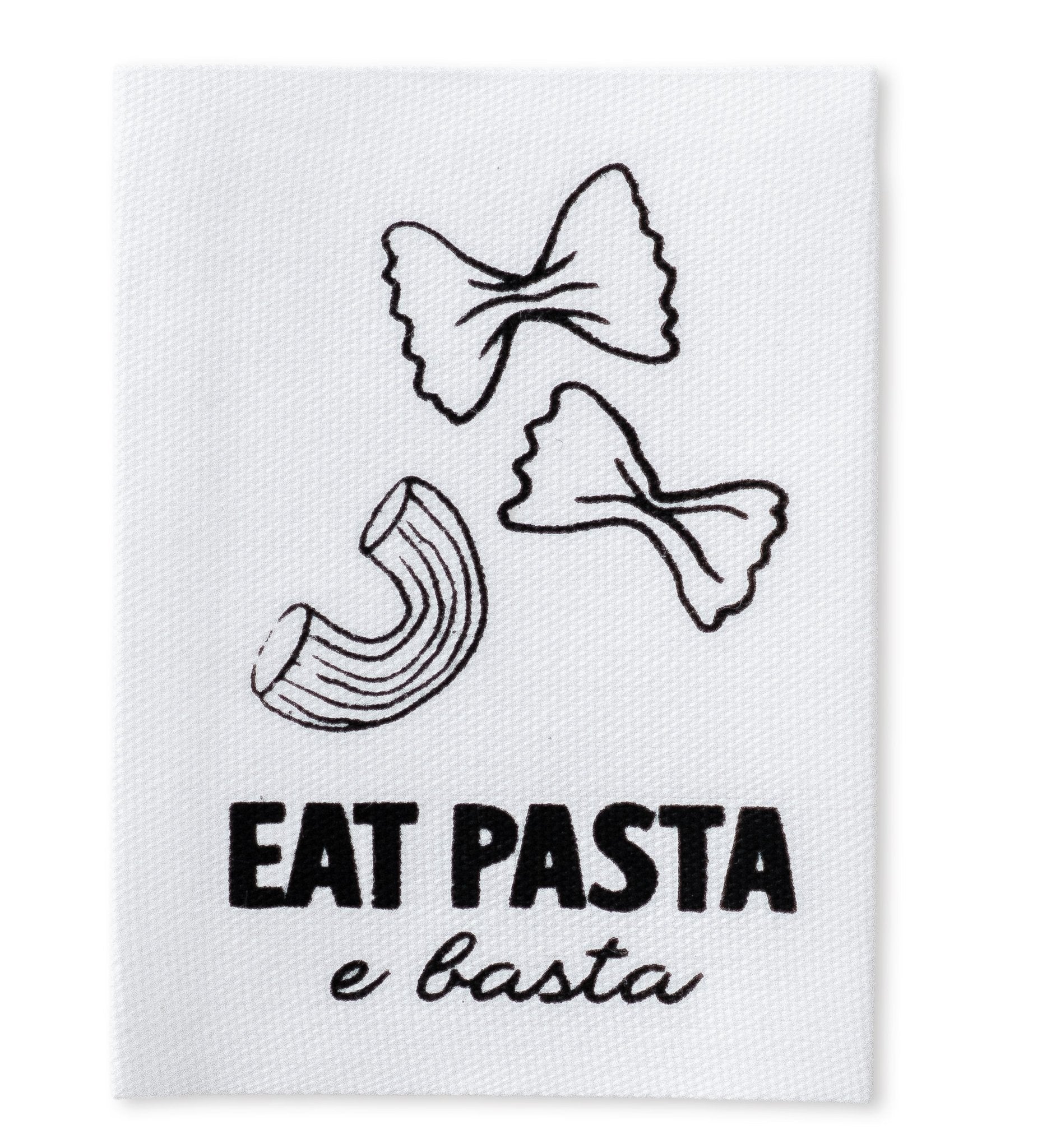 XXL-Baumwolllabel - eat pasta e basta - Paul &amp; Clara