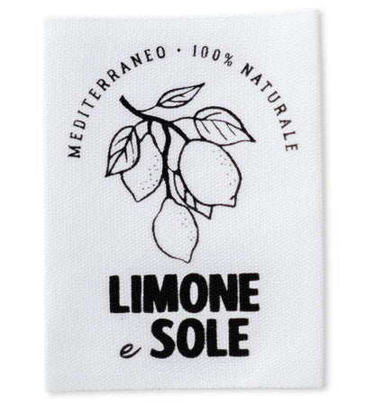 XXL-Baumwolllabel - limone e sole - Paul &amp; Clara