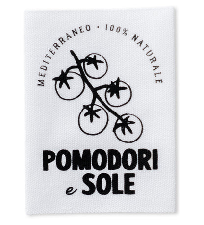 XXL-Baumwolllabel - pomodori e sole - Paul &amp; Clara