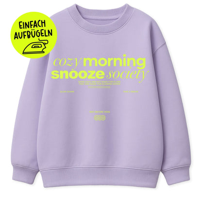 XXL Flock - Patch - cozy morning snooze society *iron - on* *NEUE VERSION* - Paul &amp; Clara