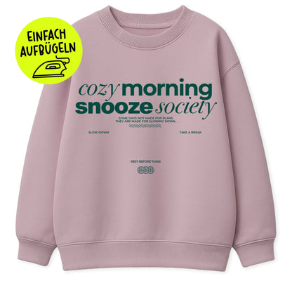 XXL Flock - Patch - cozy morning snooze society *iron - on* - Paul &amp; Clara