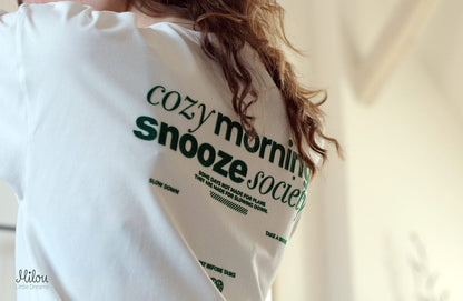 XXL Flock - Patch - cozy morning snooze society *iron - on* - Paul &amp; Clara