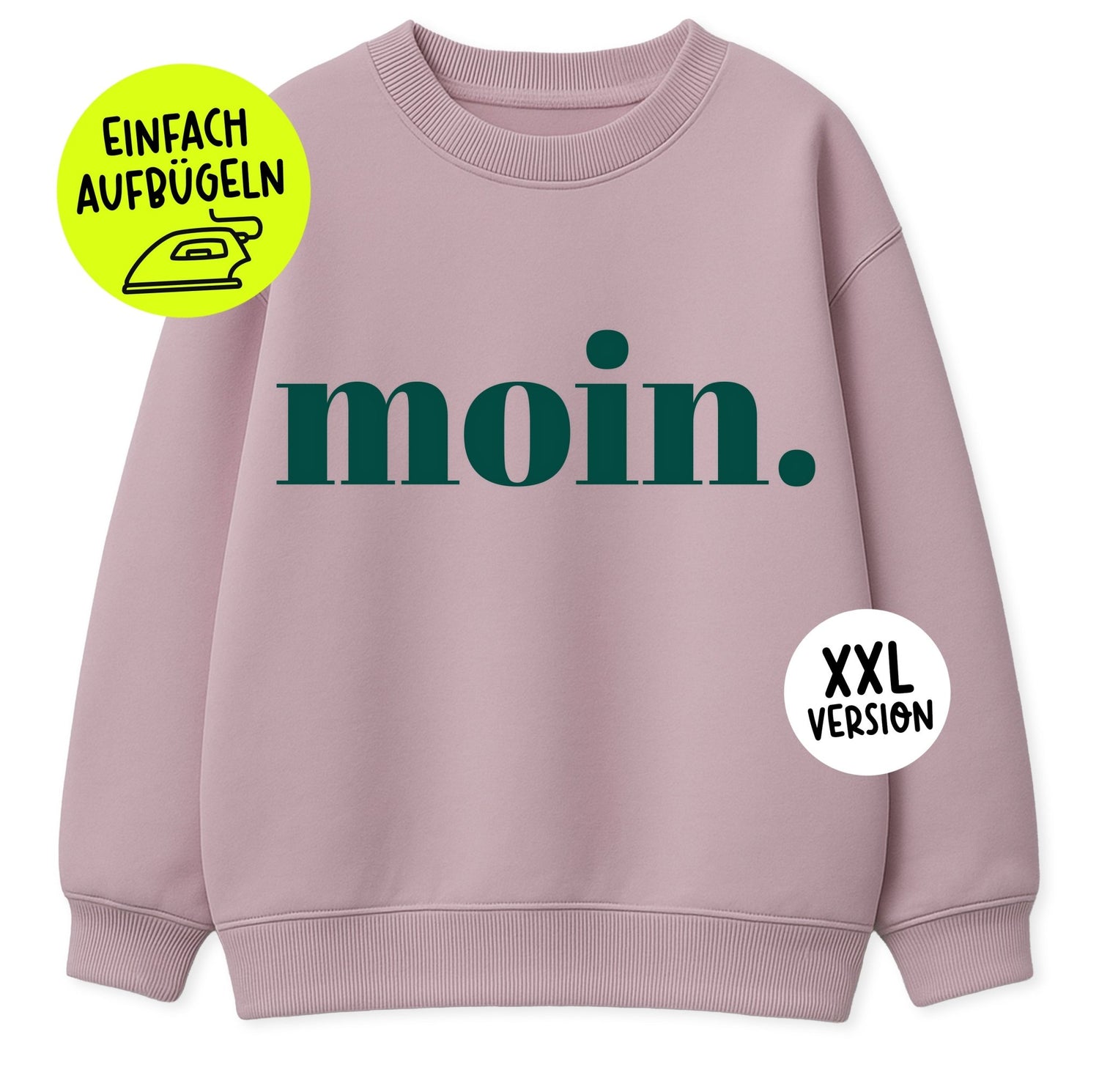 XXL Flock - Patch - moin *iron - on* - Paul &amp; Clara