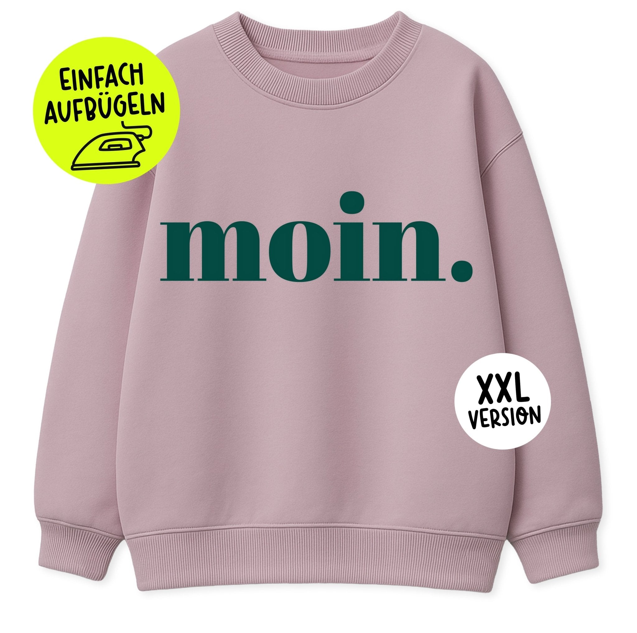 XXL Flock - Patch - moin *iron - on* - Paul &amp; Clara