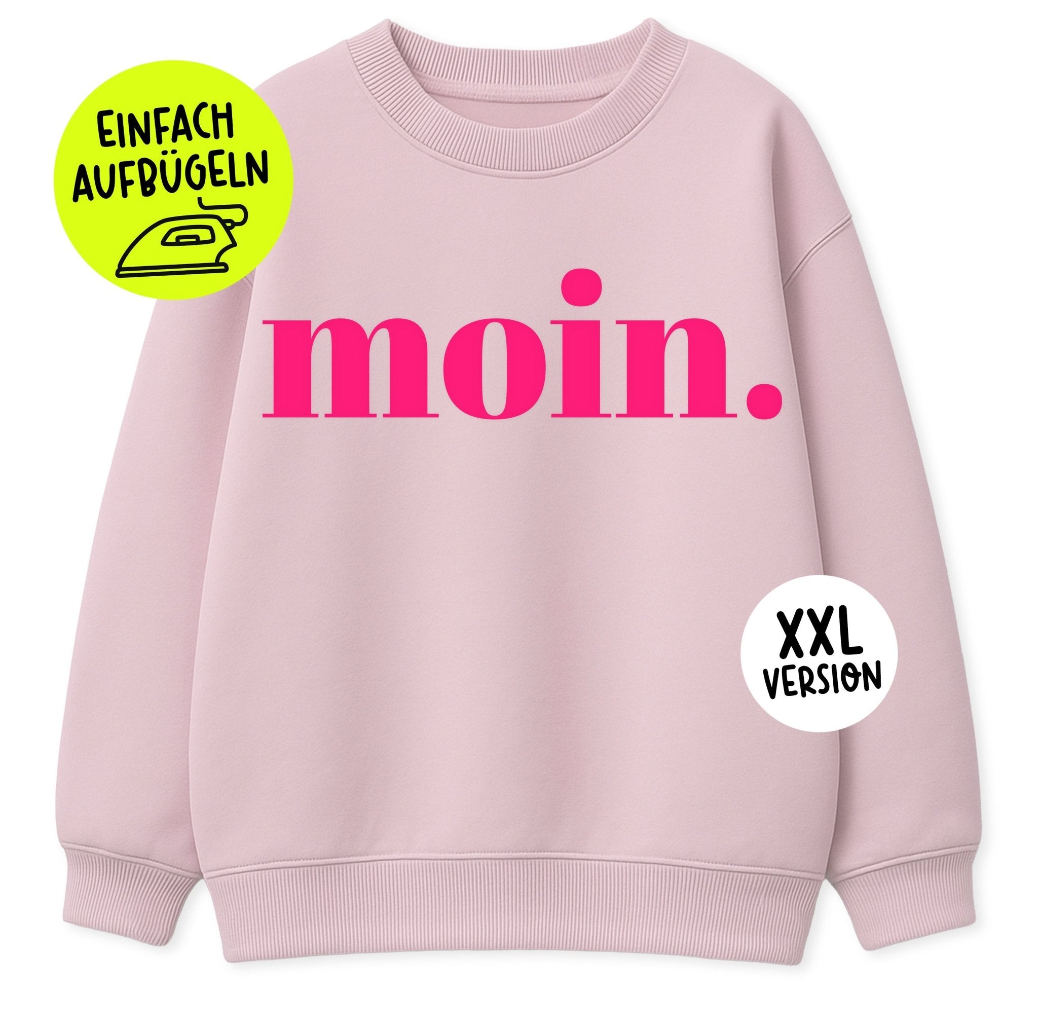 XXL Flock - Patch - moin *iron - on* - Paul &amp; Clara