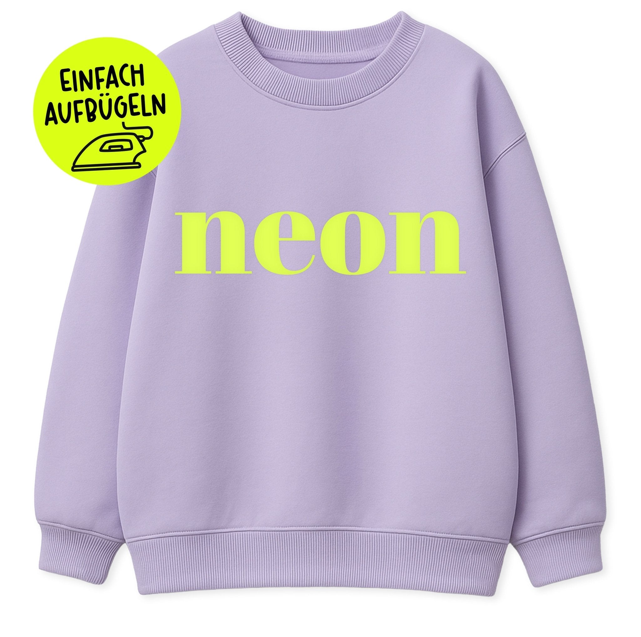 XXL Flock - Patch - neon *iron - on* - Paul &amp; Clara