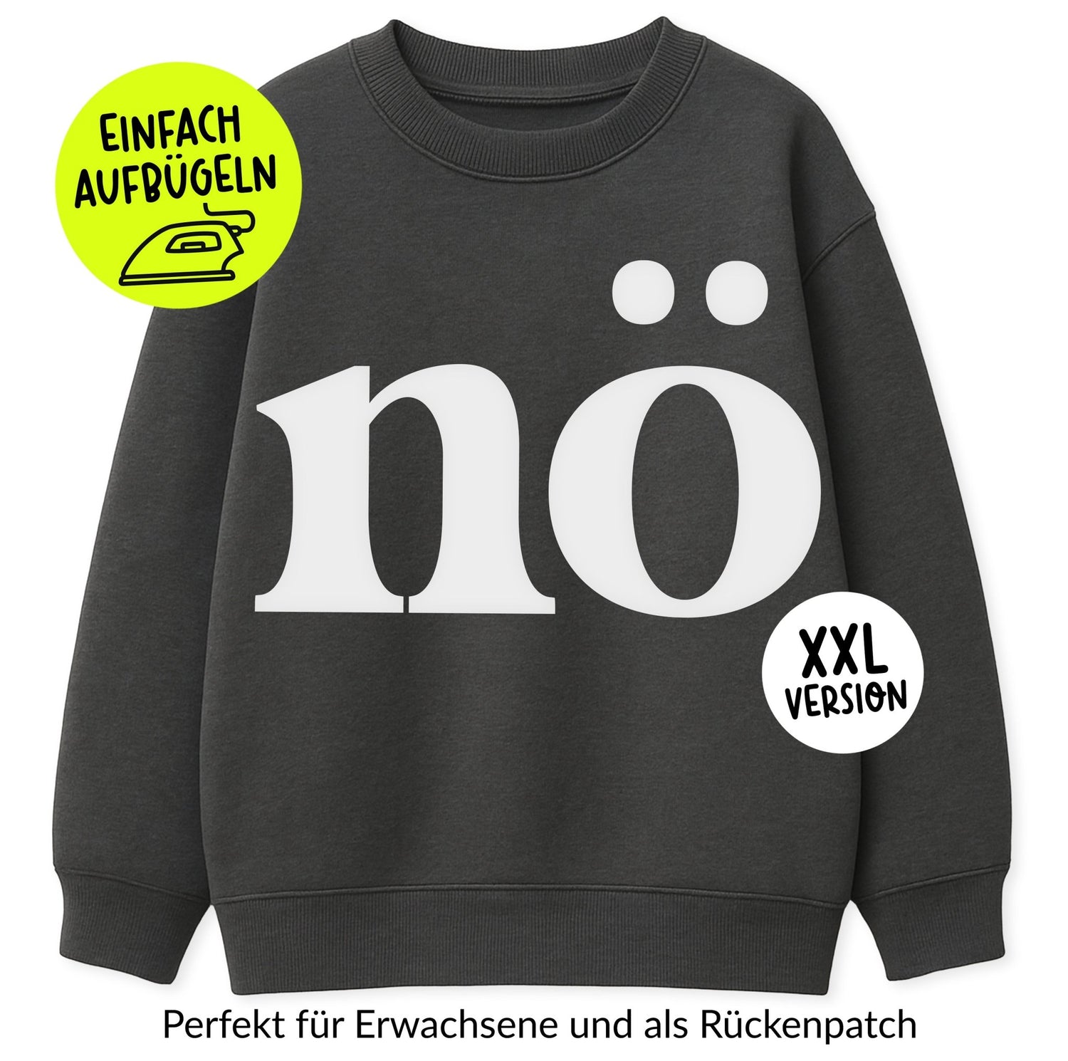XXL Flock - Patch - nö *iron - on* - Paul &amp; Clara