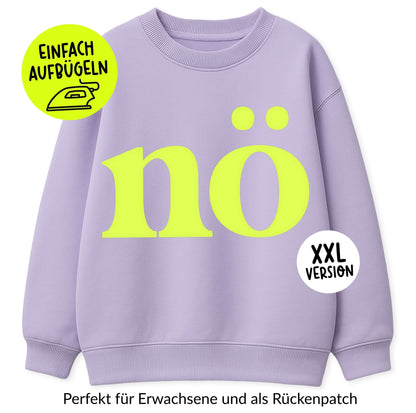 XXL Flock - Patch - nö *iron - on* - Paul &amp; Clara