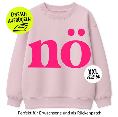 XXL Flock - Patch - nö *iron - on* - Paul &amp; Clara
