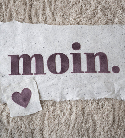 XXL Teddy - Patch - moin *iron - on* - Paul &amp; Clara