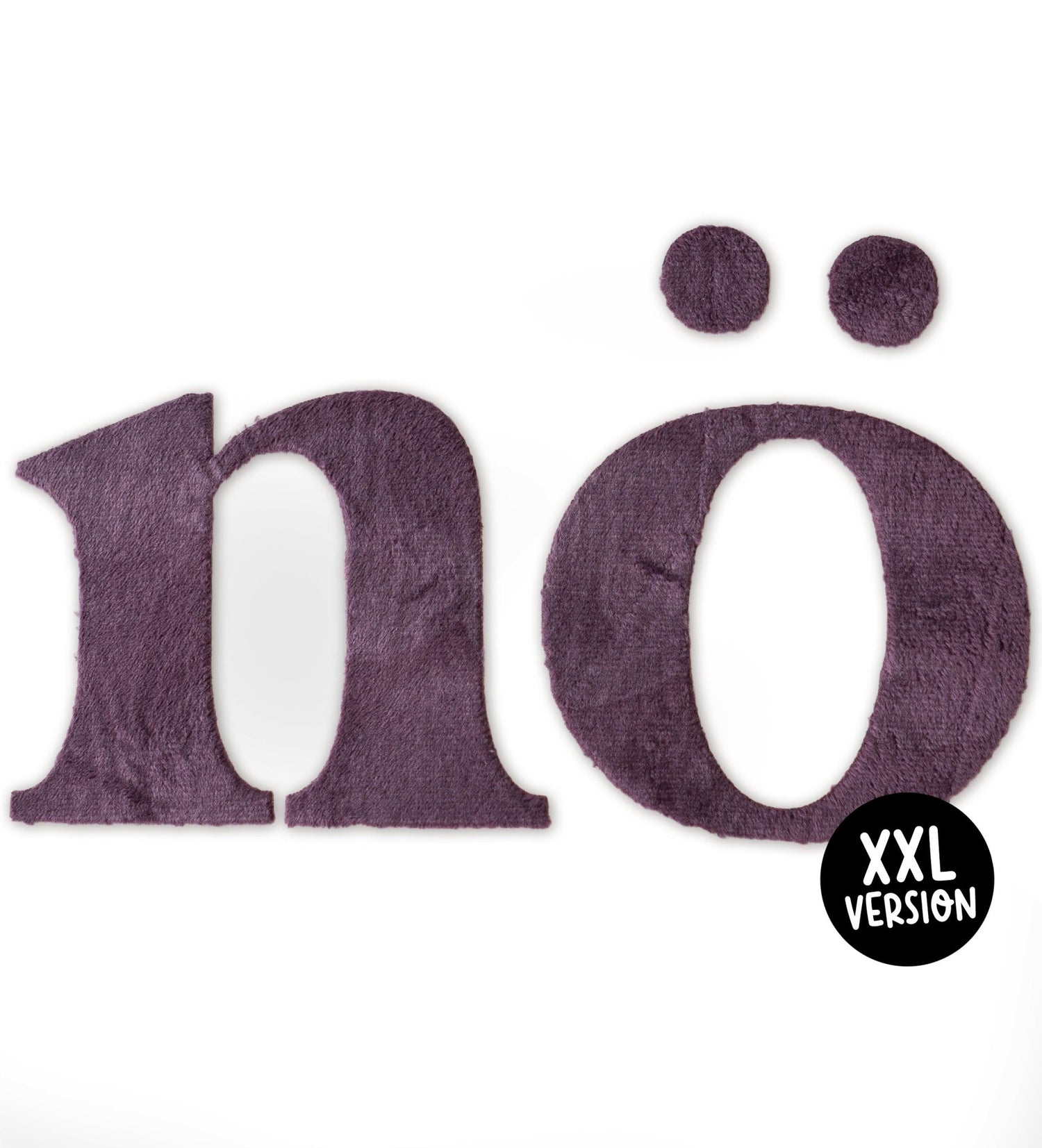 XXL Teddy - Patch - nö - MAUVE *iron - on* - Paul &amp; Clara