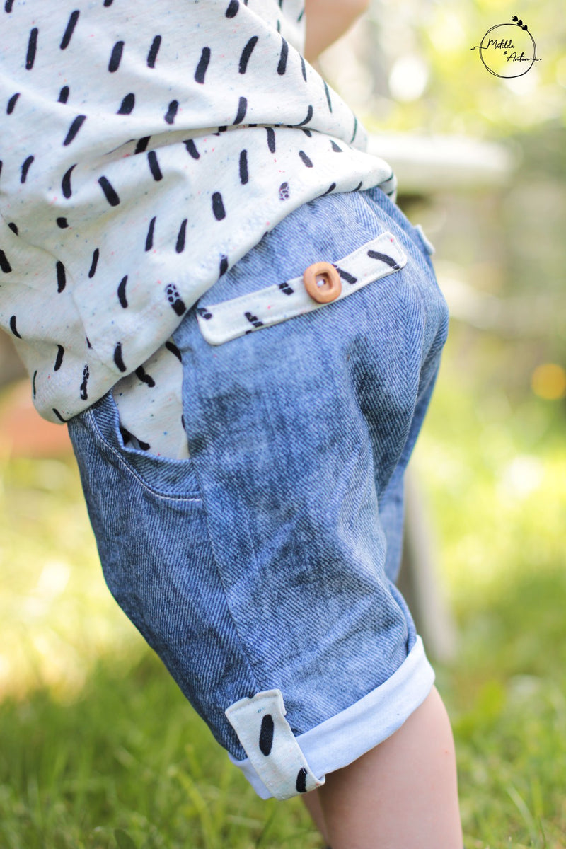 denimlove  - Jeans mausgrau *Bio-Jersey*