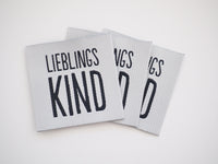 Label Lieblingskind *Weiß* - 4er Pack