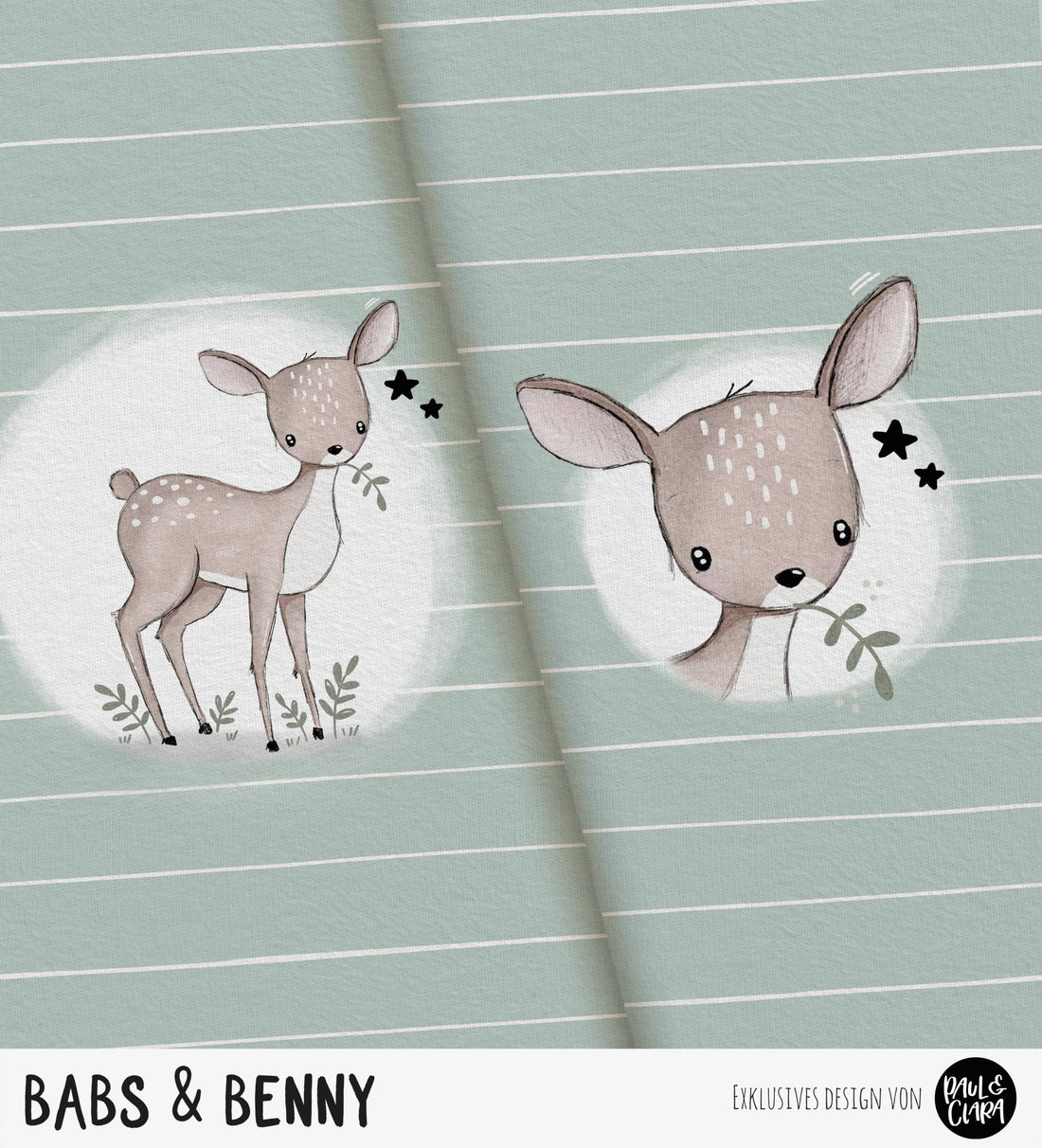 Babs &amp; Benny - Panel Mint *Sommersweat* - Paul &amp; Clara