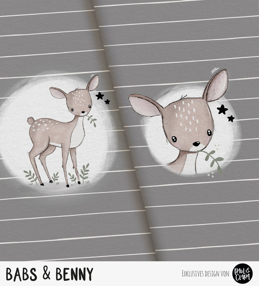 Babs &amp; Benny - Panel Stone *Sommersweat* - Paul &amp; Clara