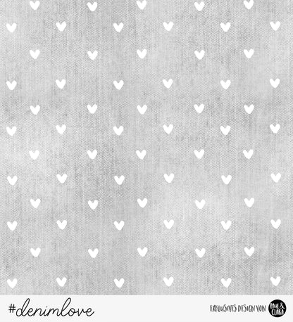 denimlove - Graue Herzen *Bio - Sommersweat* - Paul &amp; Clara
