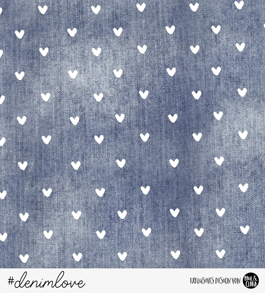 denimlove - Navy Herzen *Bio - Sommersweat* - Paul &amp; Clara