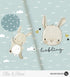 Geburtstags Ella - Panel Mint mit Glitzerherzchen - *Bio - Jersey* - Paul & Clara