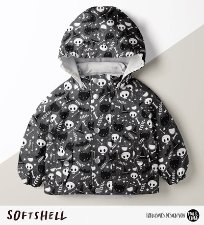 Gerd &amp; Gerda - Allover Schwarz *Softshell* - Paul &amp; Clara