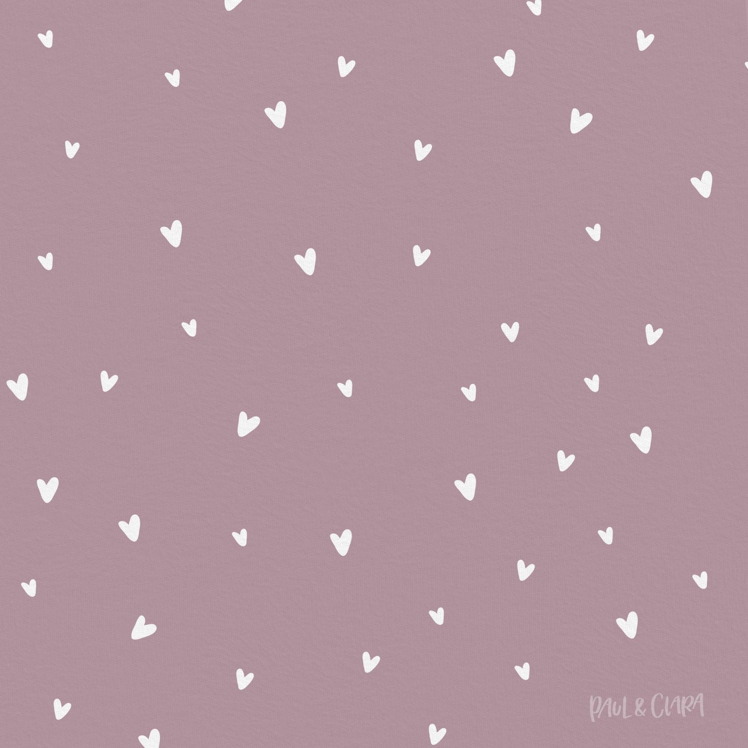 Kleine Prinzessin - Allover Herzen *Beere* - Paul &amp; Clara