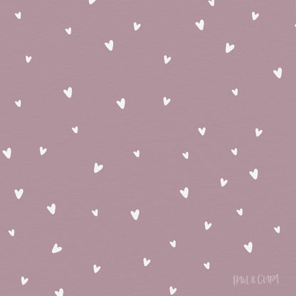 Kleine Prinzessin - Allover Herzen *Beere* - Paul &amp; Clara
