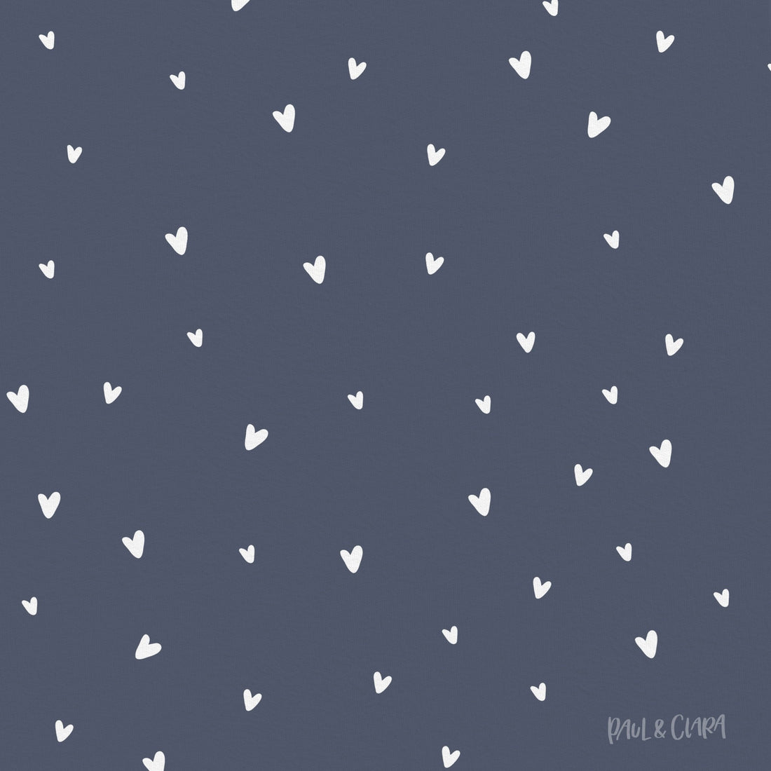 Kleine Prinzessin - Allover Herzen *Dunkelblau* - Paul &amp; Clara