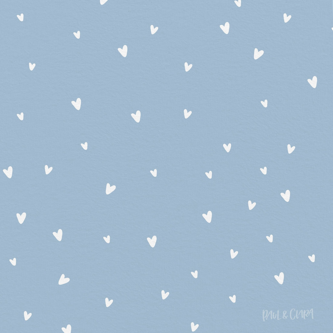 Kleine Prinzessin - Allover Herzen *Hellblau* - Paul &amp; Clara