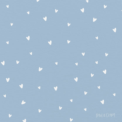 Kleine Prinzessin - Allover Herzen *Hellblau* - Paul &amp; Clara