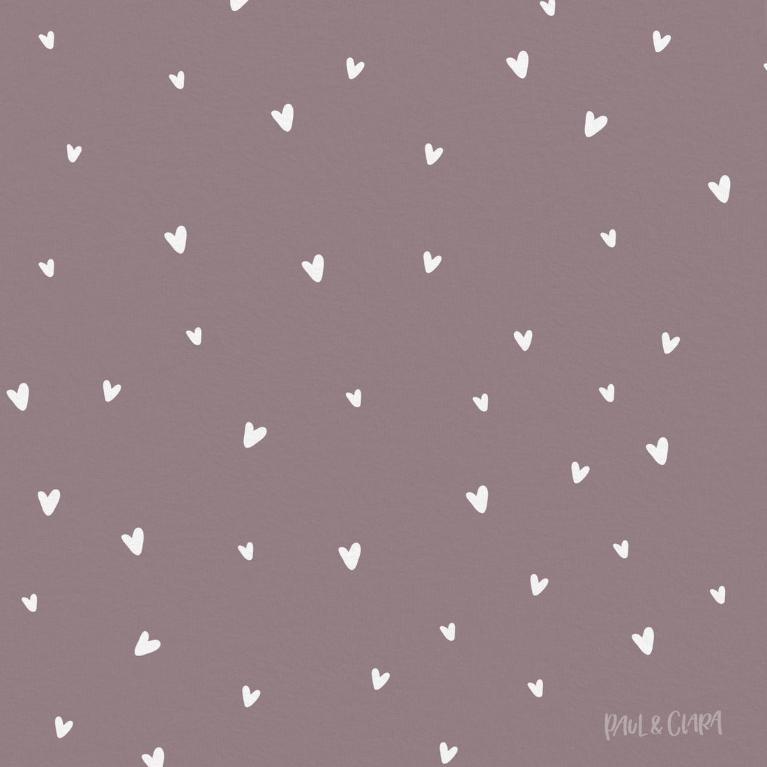 Kleine Prinzessin - Allover Herzen *Malve* - Paul &amp; Clara