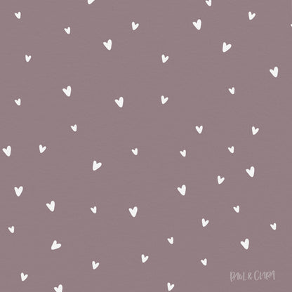 Kleine Prinzessin - Allover Herzen *Malve* - Paul &amp; Clara
