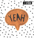 Kunstlederlabel - Yeah *iron - on* - Paul & Clara