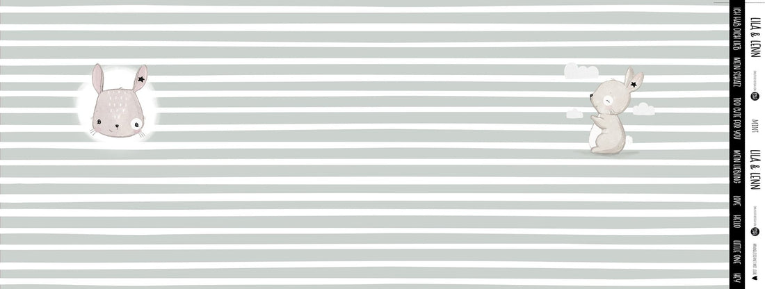 Lila &amp; Lenn - Panel Mint Stern *Sommersweat* - Paul &amp; Clara