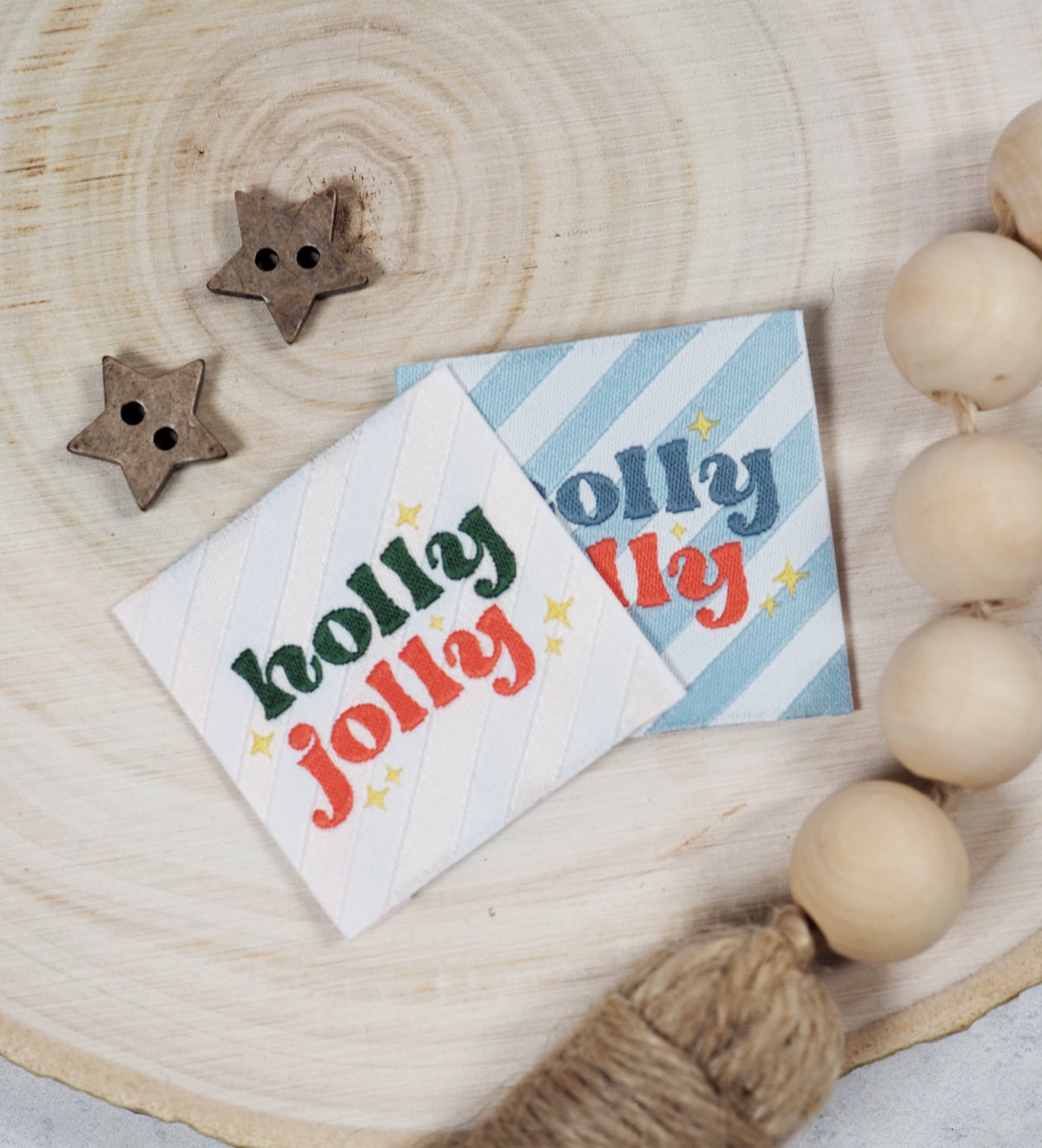 Weblabel *Holly Jolly Rosa* - 4er Pack