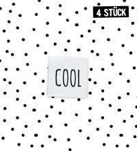 Mini-Weblabel *cool* - 4er Pack