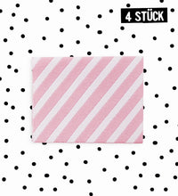 Klapp-Weblabel *Stripes - Pink* - 4er