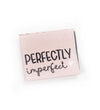 Klapp-Weblabel *perfectly imperfect* rosa - 4er Pack