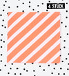 XXL-Weblabel *Stripes NEON-Orange* - 4er Pack