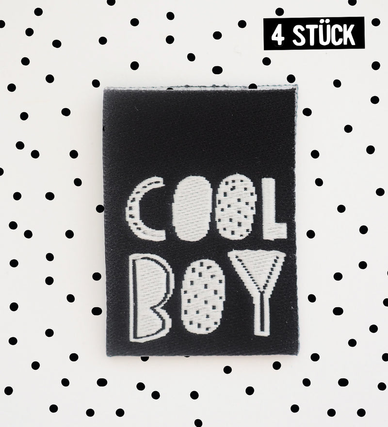 Label *cool boy* - 4er Pack