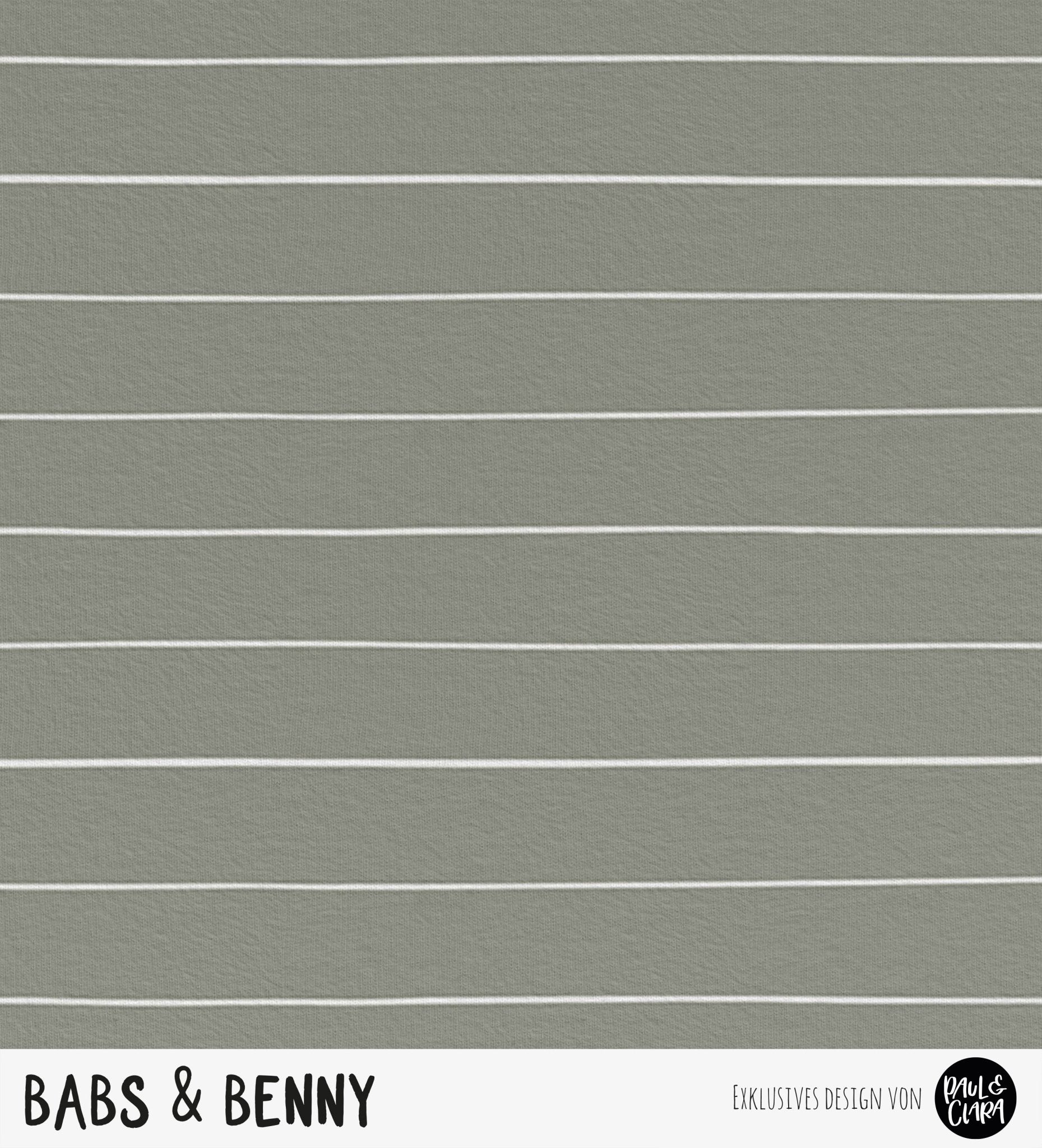 *Vorbestellung* Babs &amp; Benny - Kombi Olive *Sommersweat* - Paul &amp; Clara
